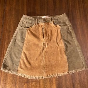 C & V patchwork corduroy skirt - size 25